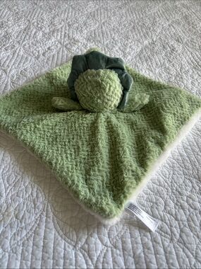 DreamGro Plush Dinosaur Lovey Security Blanket Light Green Triceratops
